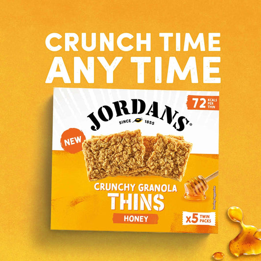 Crunchy Granola Thins Honey 5 X 32g by JORDANS
