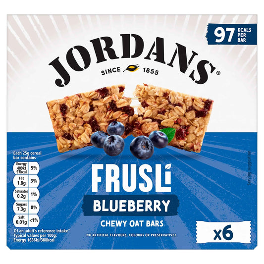 Frusli Blueberry Cereal Bars 150g by JORDANS