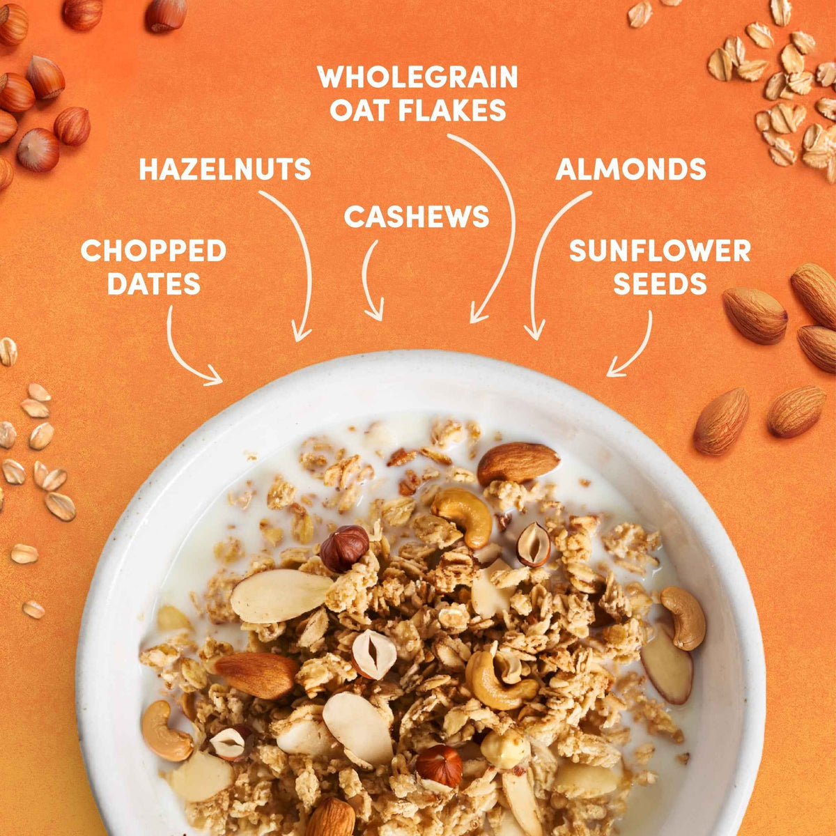 No Added Sugar Granola Triple Nut 425g by JORDANS