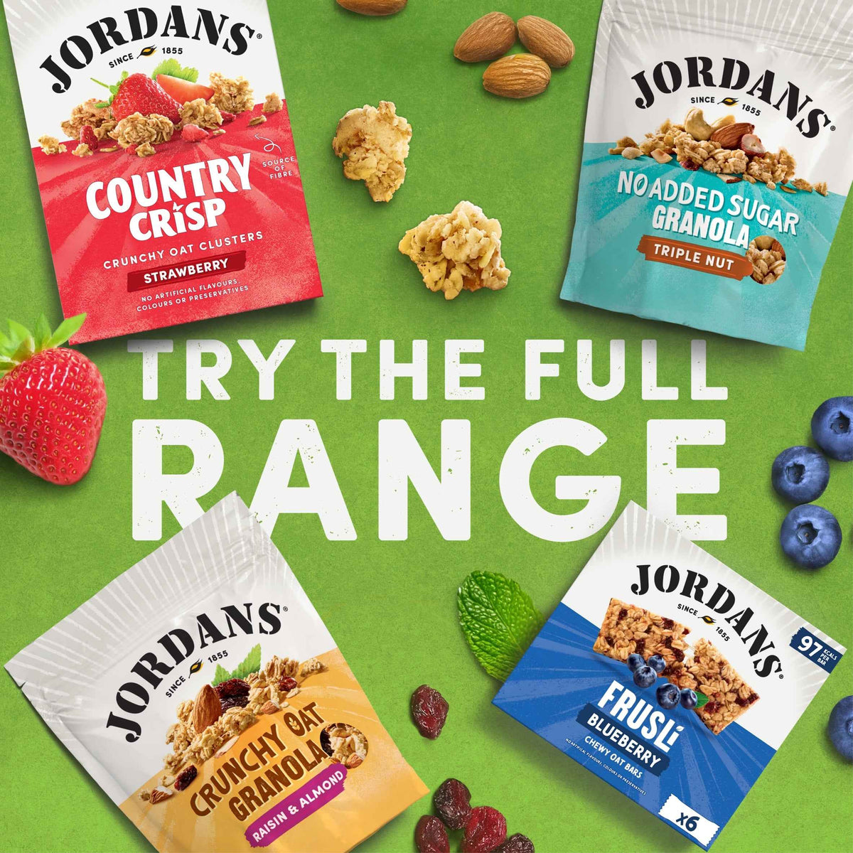 No Added Sugar Granola Triple Nut 425g by JORDANS