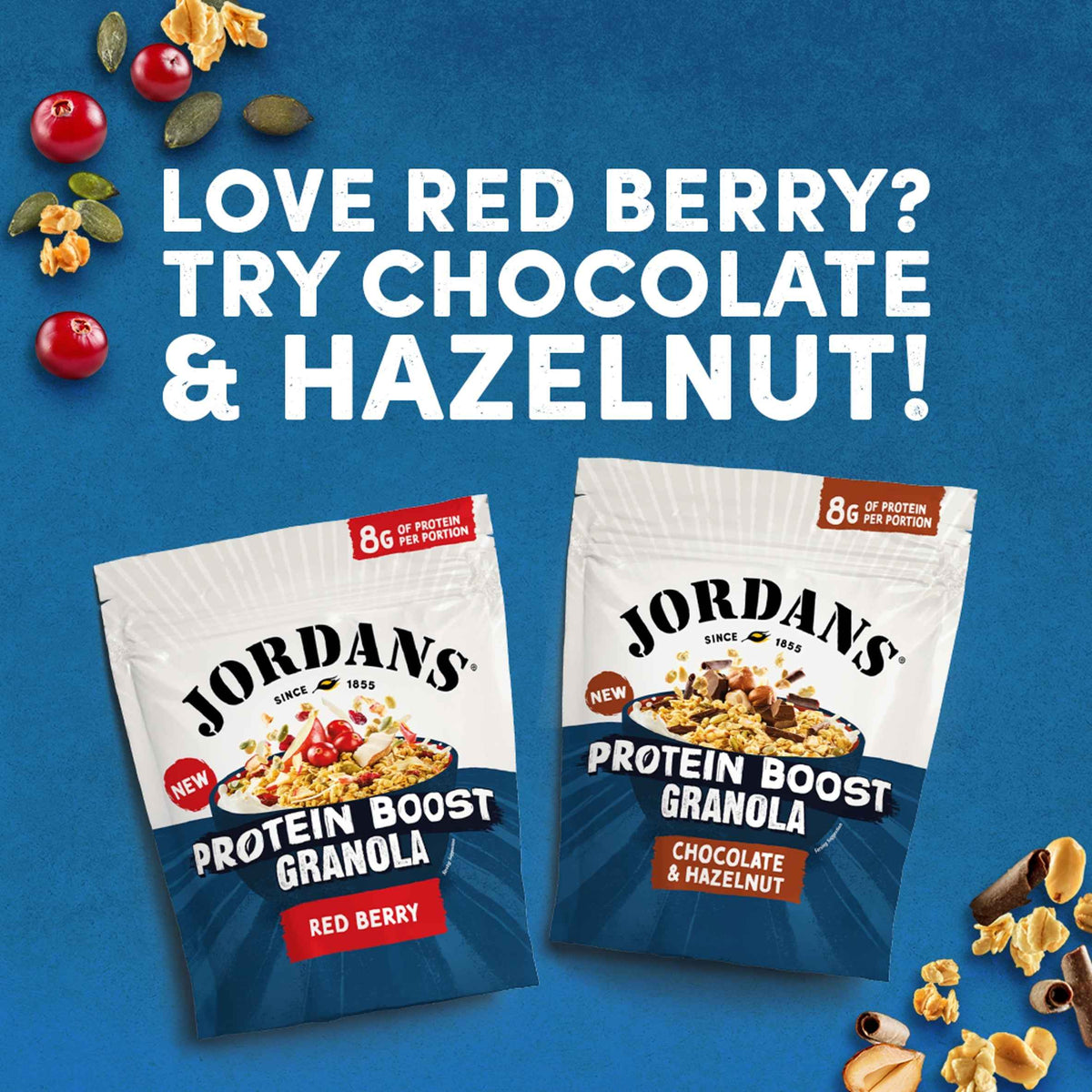 Protein Granola Red Berry 400g by JORDANS