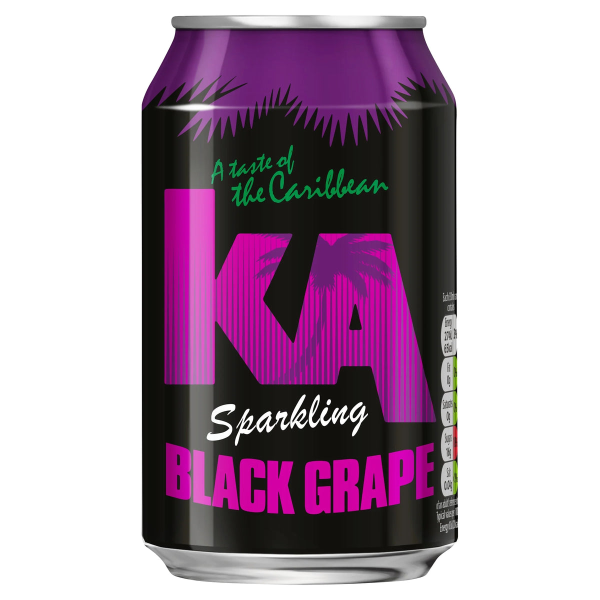 Ka Sparkling Black Grape 330ml Can by K.A.