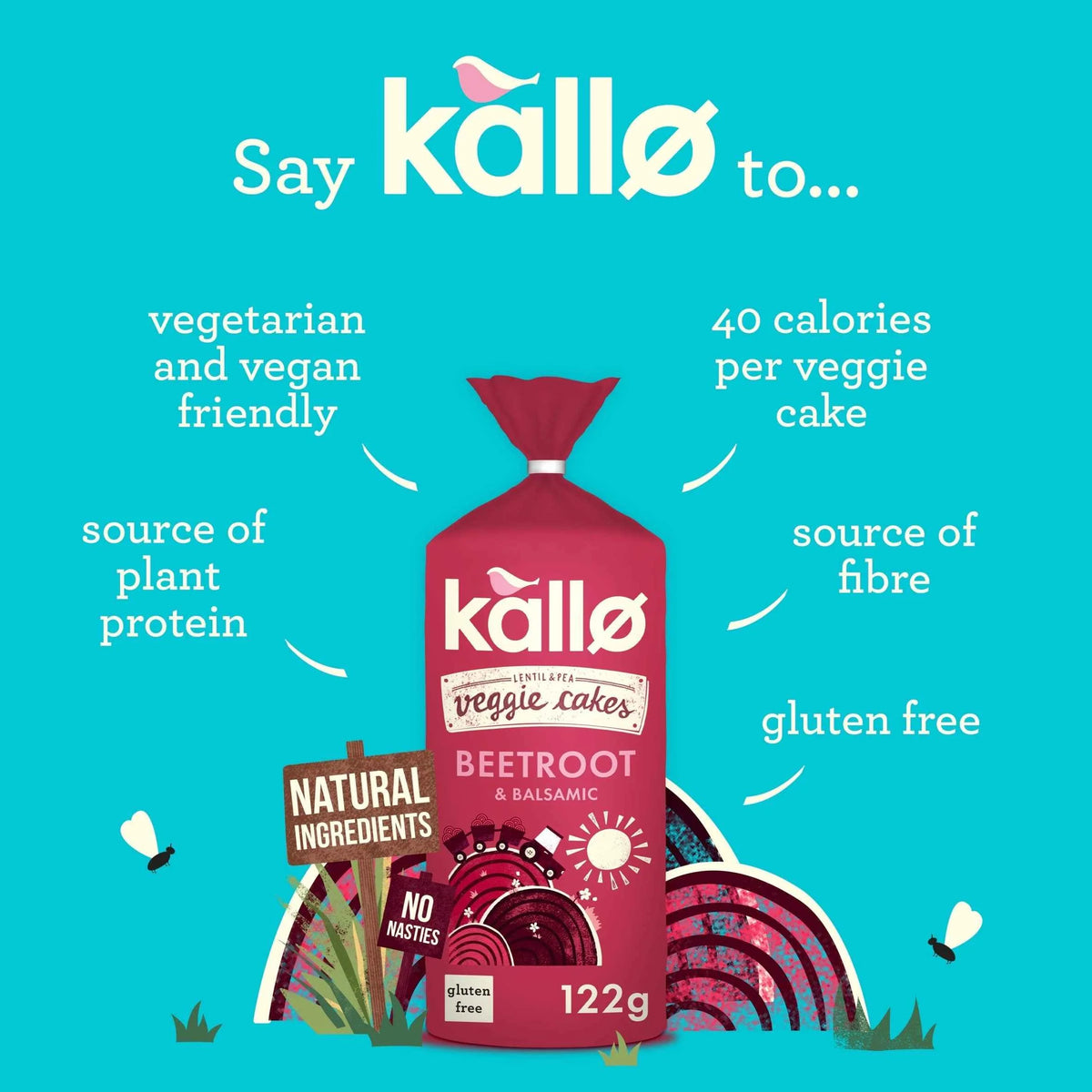 Beetroot Veggie Cakes 122g by kallo