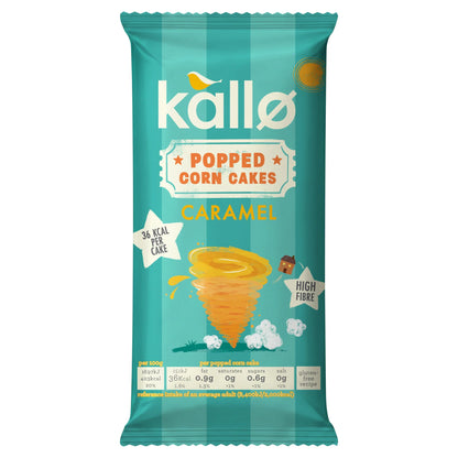 Caramel Popped Corn Cakes 125g by kallo