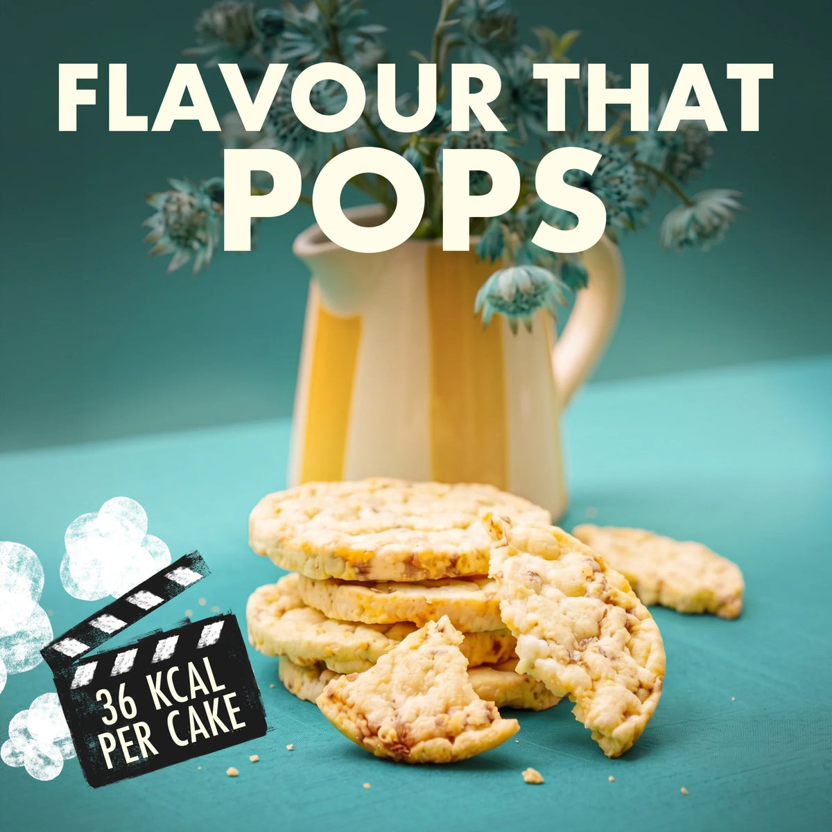 Caramel Popped Corn Cakes 125g by kallo