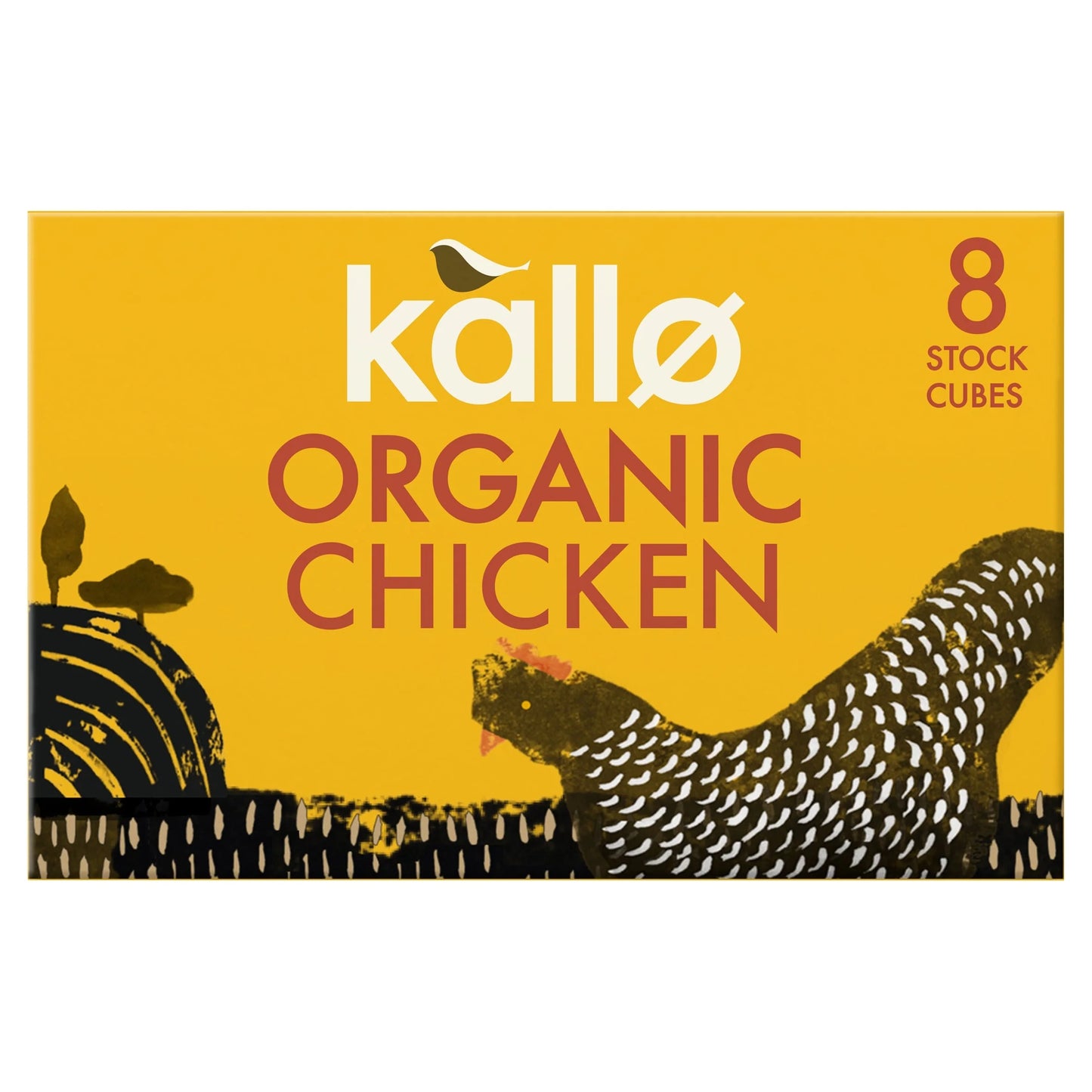 Organic Chicken Stock Cubes 8pk 88g by kallo