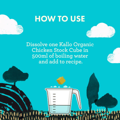 Organic Chicken Stock Cubes 8pk 88g by kallo