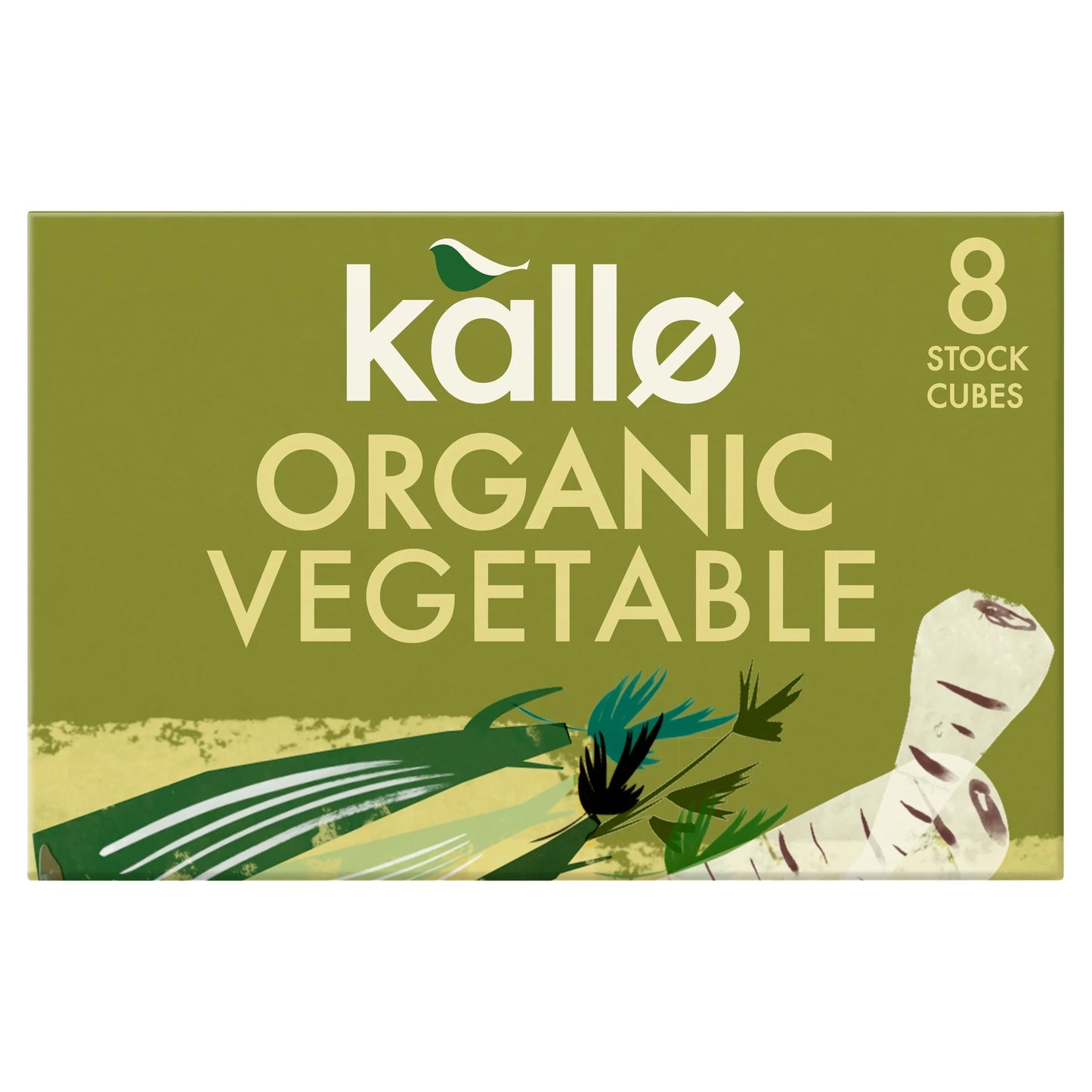 Organic Vegetable Stock Cubes 8 Pack 88g by kallo