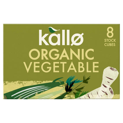 Organic Vegetable Stock Cubes 8 Pack 88g by kallo