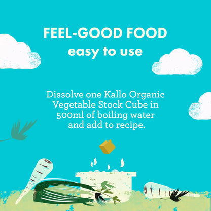 Organic Vegetable Stock Cubes 8 Pack 88g by kallo