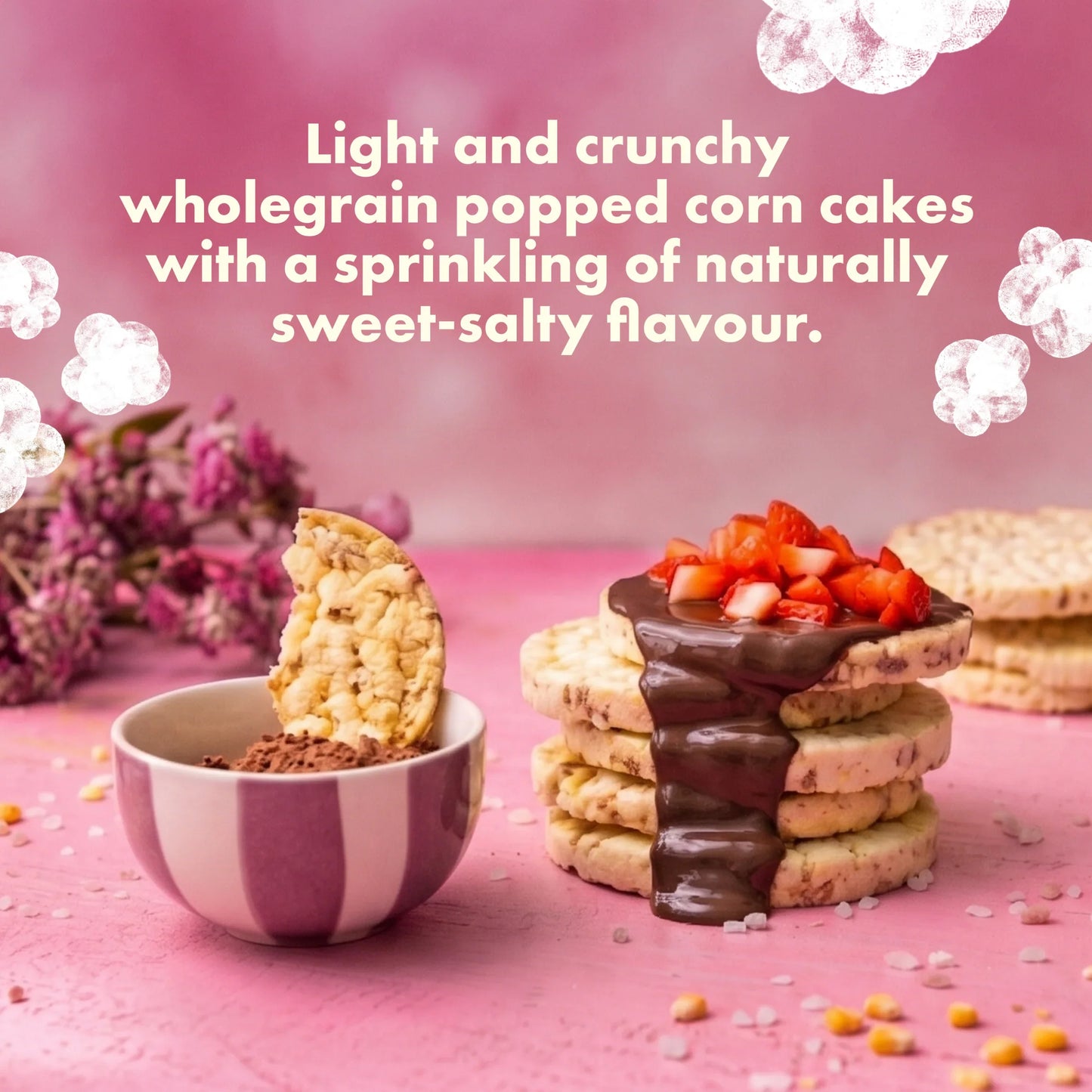 Sweet & Salty Popped Corn Cakes 125g by kallo