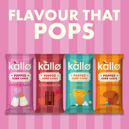 Sweet & Salty Popped Corn Cakes 125g by kallo
