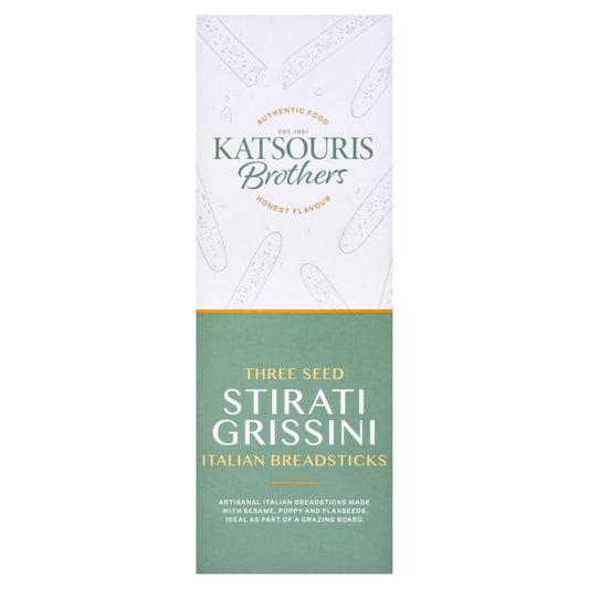 Three Seed Stirati Grissini Italian Breadsticks by KATSOURIS Brothers