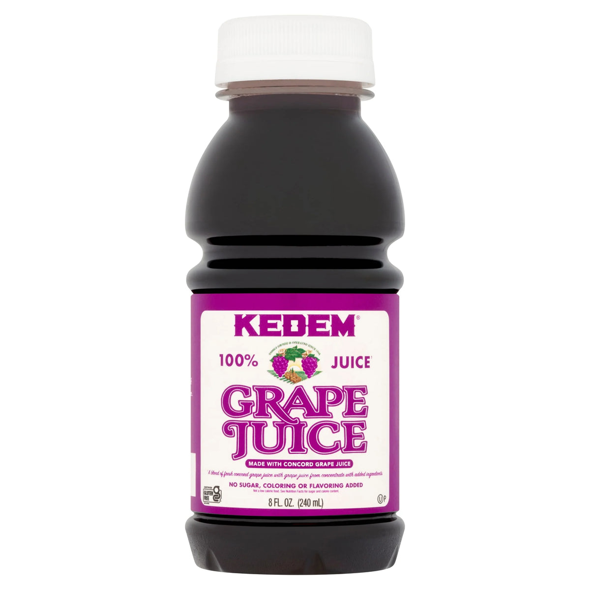 100% Grape Juice Concord 240ml by KEDEM