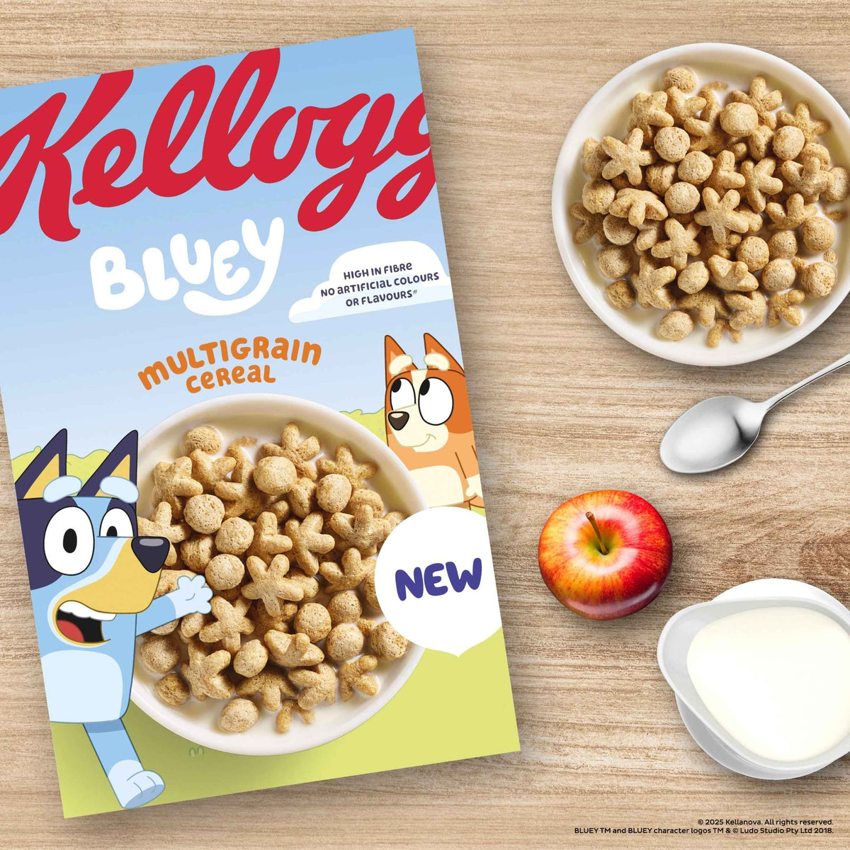 Bluey Multigrain Shapes Breakfast by Kellogg's