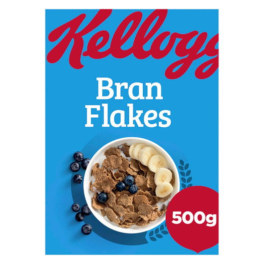 Bran Flakes Breakfast Cereal 500g by Kellogg's