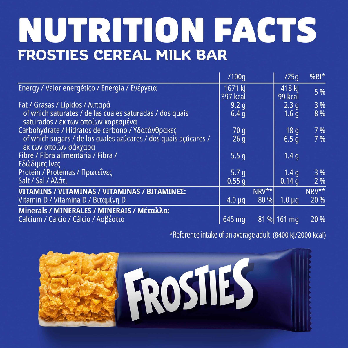 Frosties Cereal Milk Snack Bars by Kellogg's