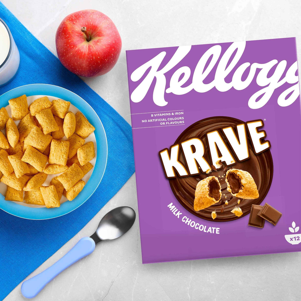 Krave Milk Chocolate Breakfast Cereal 410g by Kellogg's