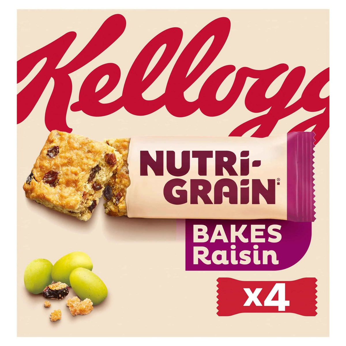 Nutri-grain Bakes Raisin 4x45g by Kellogg's