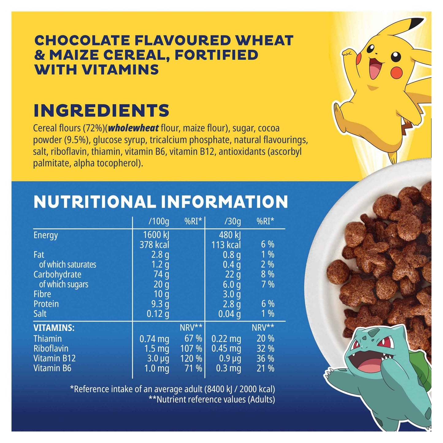 Pokémon Chocolate Flavour Cereal by Kellogg's