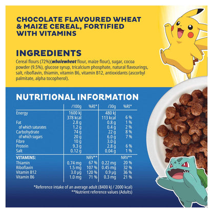 Pokémon Chocolate Flavour Cereal by Kellogg's