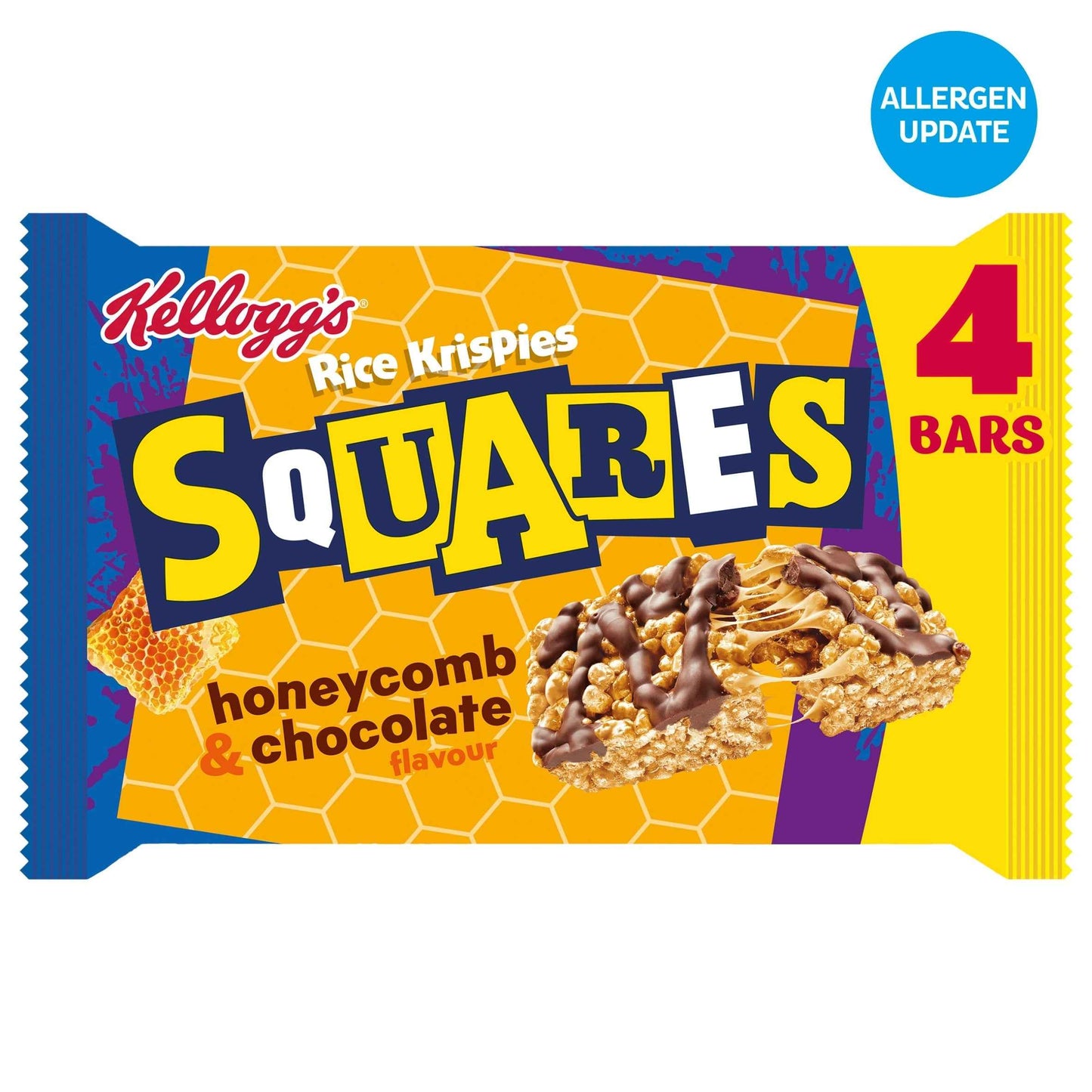Rice Krispies Squares Chocolate & Honeycomb Multipack, by Kellogg's