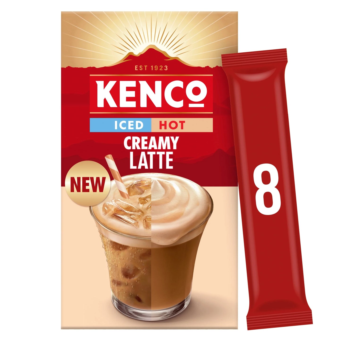 Iced Hot Creamy Latte Coffee Sachet 8 X by KENCO