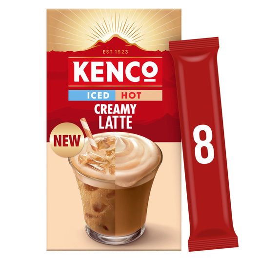 Iced Hot Creamy Latte Coffee Sachet 8 X by KENCO