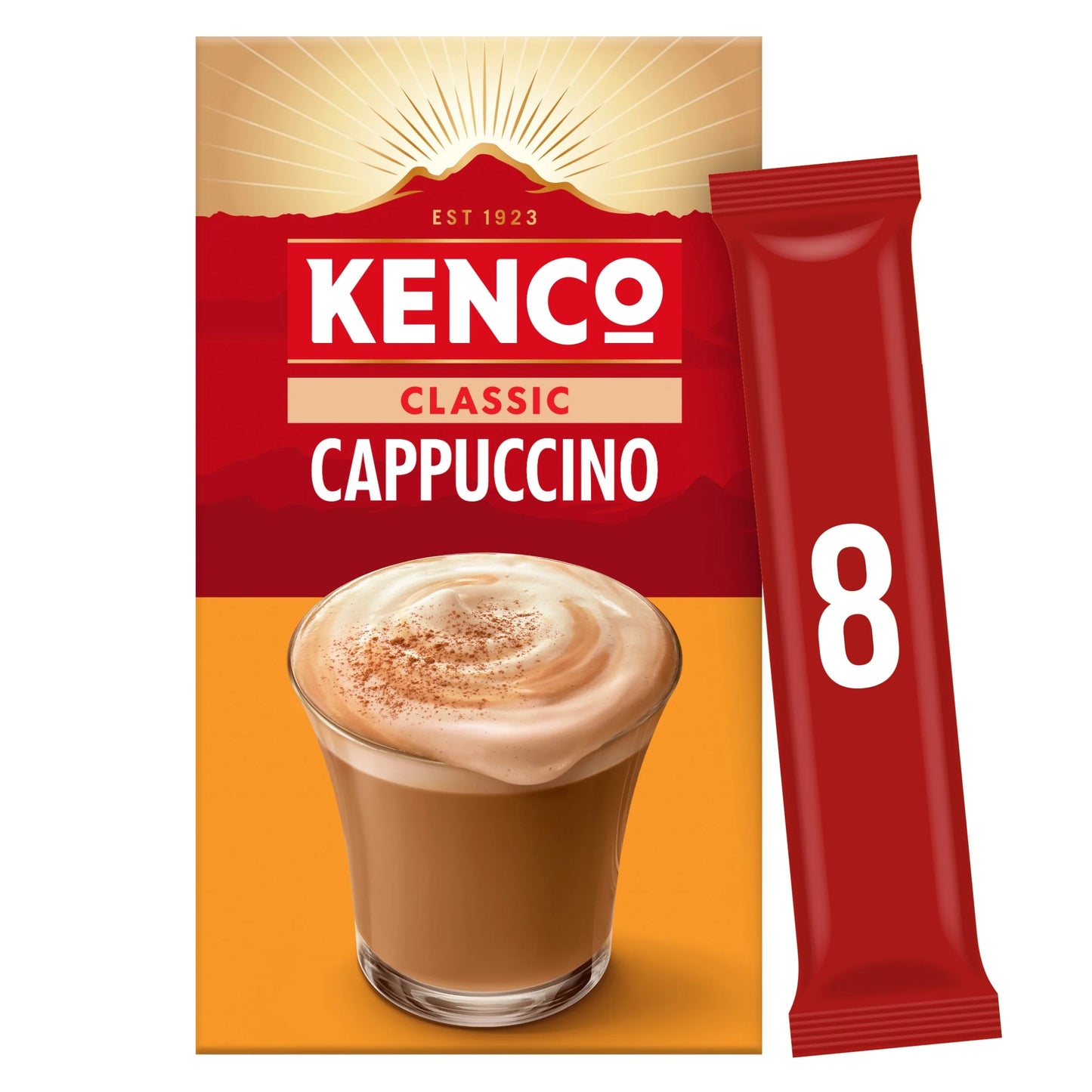 Original Cappuccino Instant Coffee 8 X by KENCO