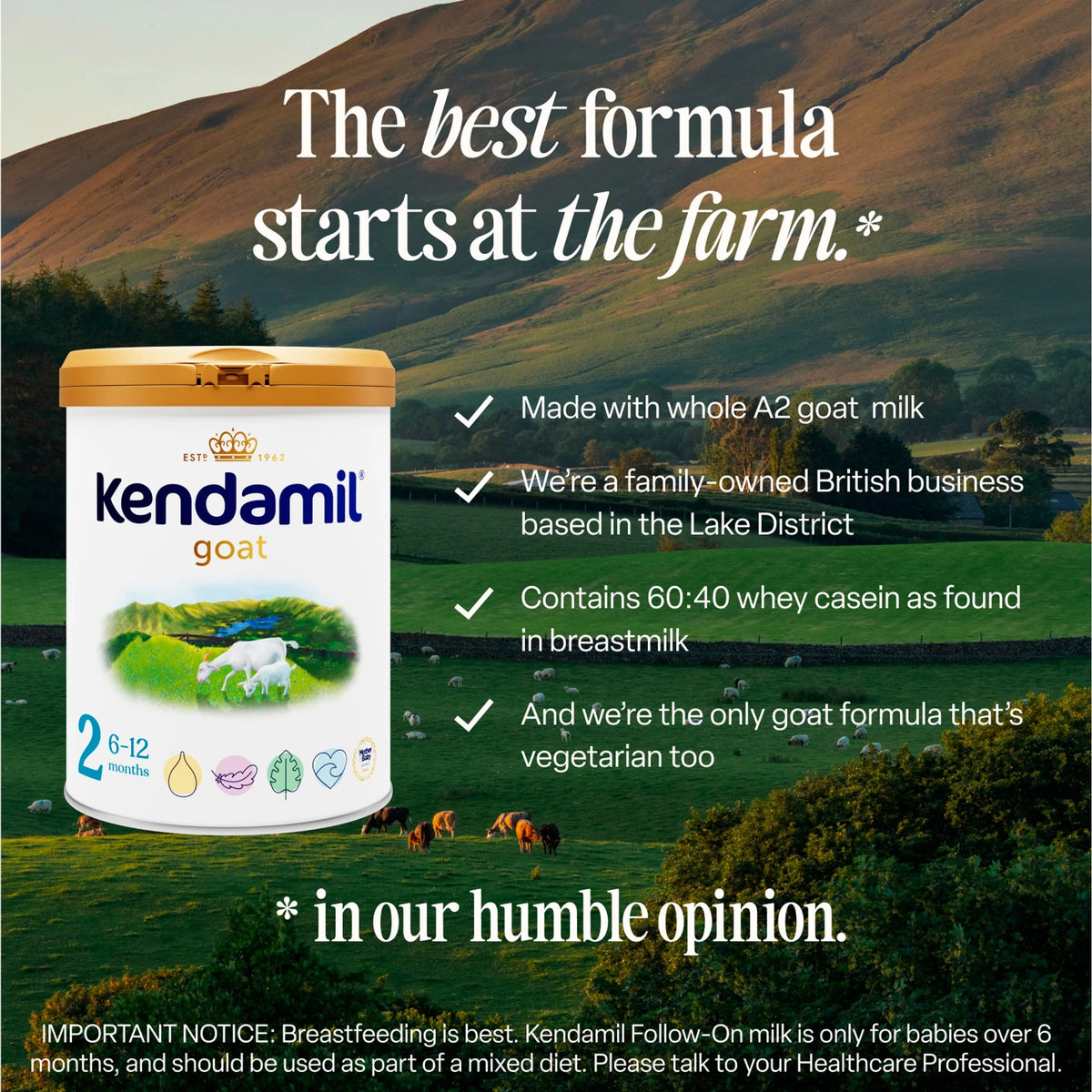 Goat Follow-on Milk Stage 2 6-12 by KENDAMIL