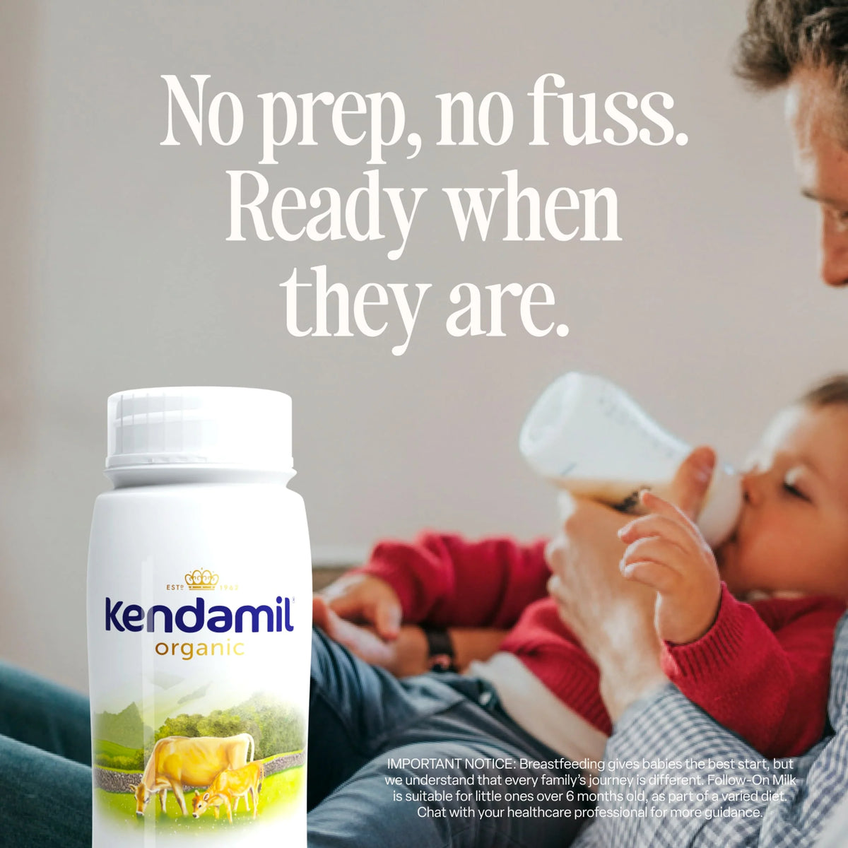 Organic Ready To Feed 6x200ml 6-12 by KENDAMIL