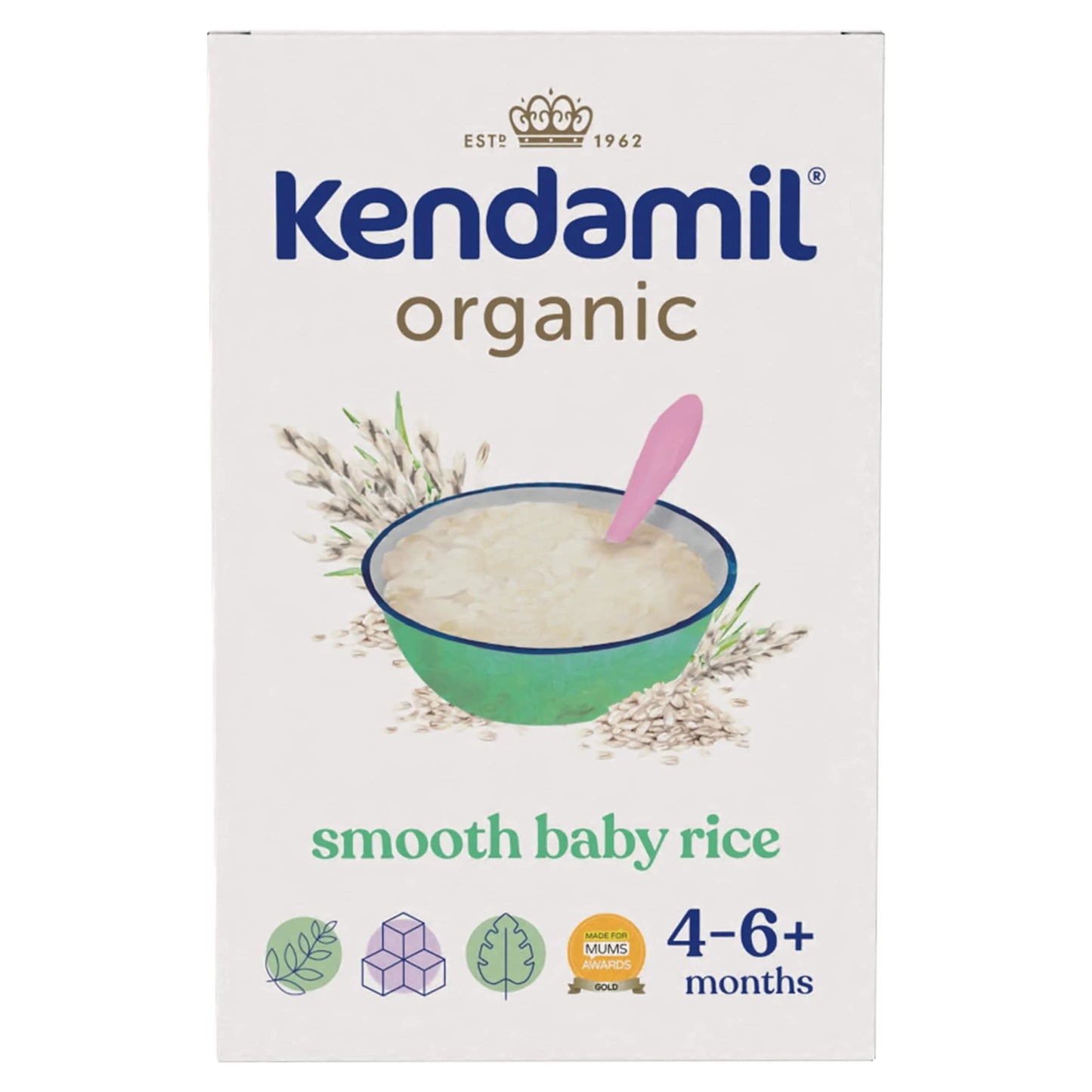 Organic Smooth Baby Rice 4-6 Months by KENDAMIL