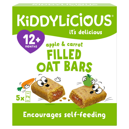Apple & Carrot Oat Bars 5x21g by KIDDYLICIOUS