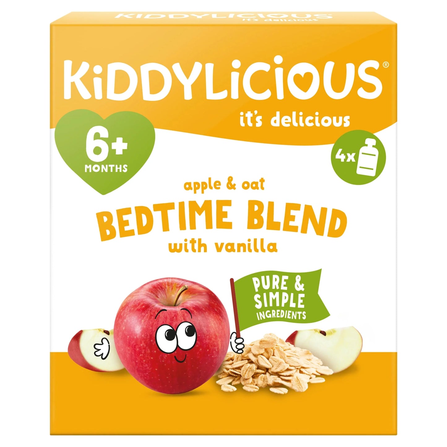 Apple & Oat Bedtime Blend 4x100g by KIDDYLICIOUS