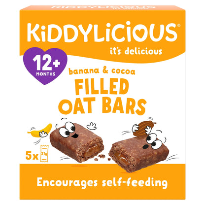 Banana & Cocoa Oat Bars 5x21g by KIDDYLICIOUS