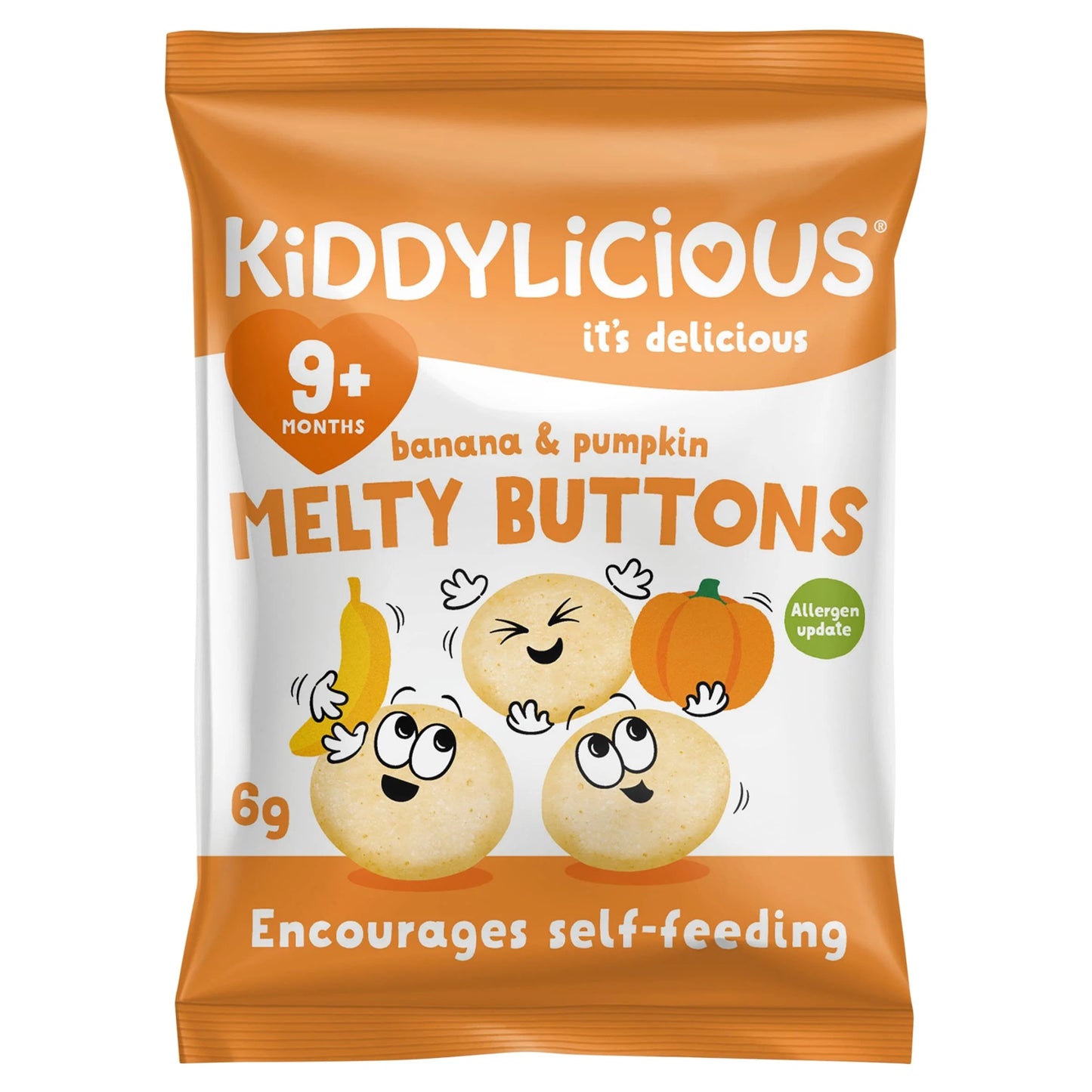 Banana & Pumpkin Melty Buttons 6g by KIDDYLICIOUS