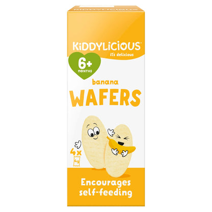 Banana Wafers 6 Months 4pack 16g by KIDDYLICIOUS