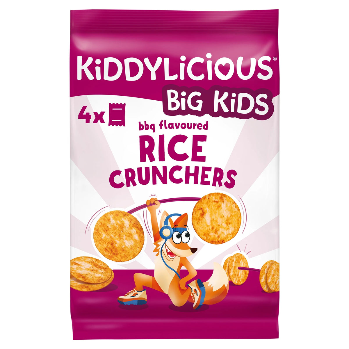 Big Kids Bbq Rice Crunchers 4x15g by KIDDYLICIOUS