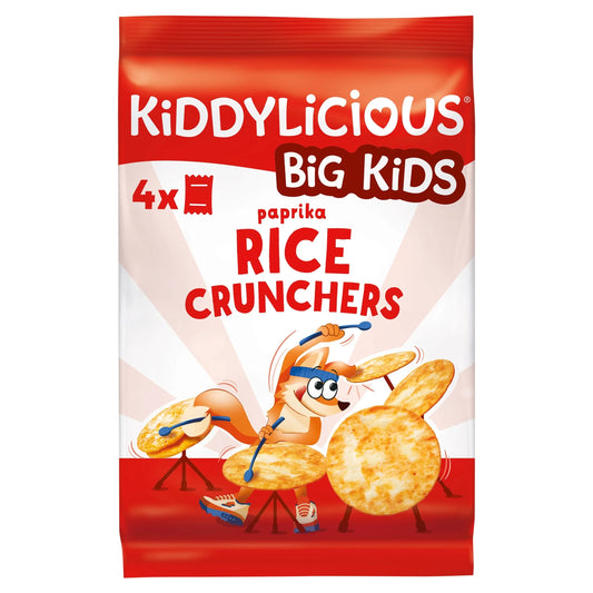 Big Kids Paprika Rice Crunchers 4x15g by KIDDYLICIOUS