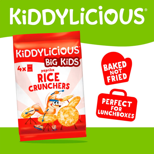 Big Kids Paprika Rice Crunchers 4x15g by KIDDYLICIOUS