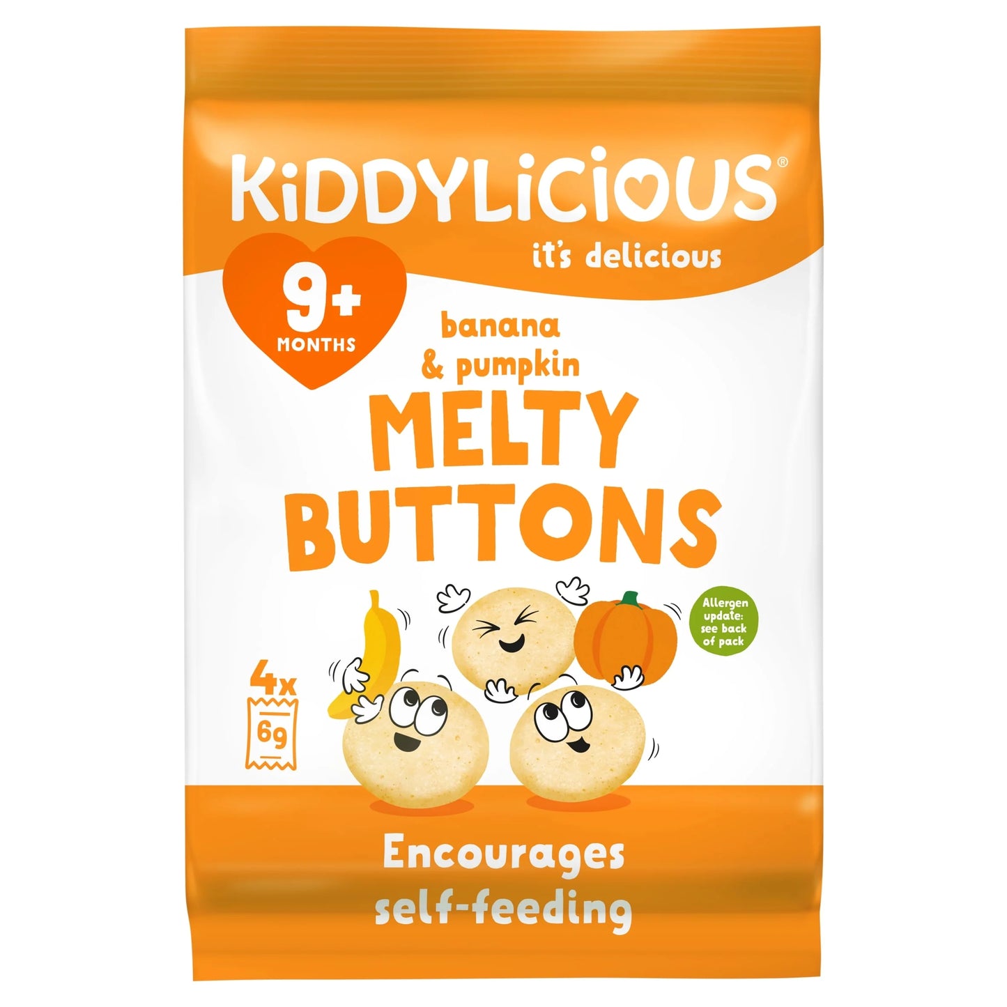 Buttons Banana & Pumpkin 30g by KIDDYLICIOUS