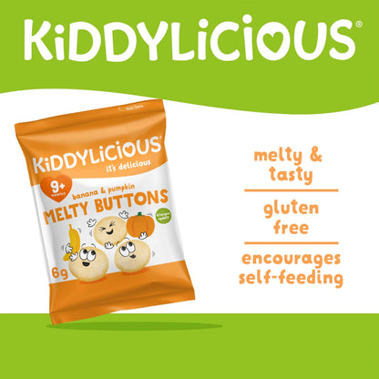 Buttons Banana & Pumpkin 30g by KIDDYLICIOUS