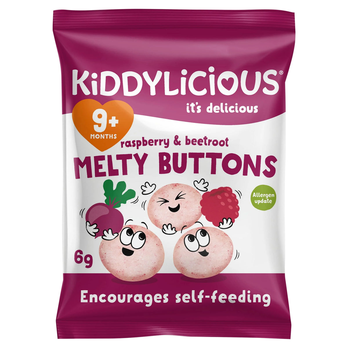 Buttons Raspberry & Beetroot 6g by KIDDYLICIOUS