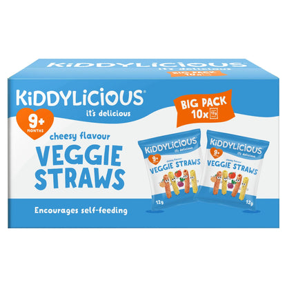 Cheesy Veggie Straws 10 X 12g by KIDDYLICIOUS