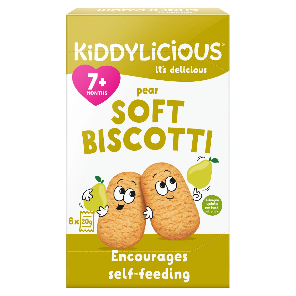 Pear Soft Biscotti 6x20g by KIDDYLICIOUS