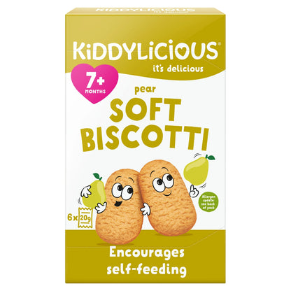 Pear Soft Biscotti 6x20g by KIDDYLICIOUS