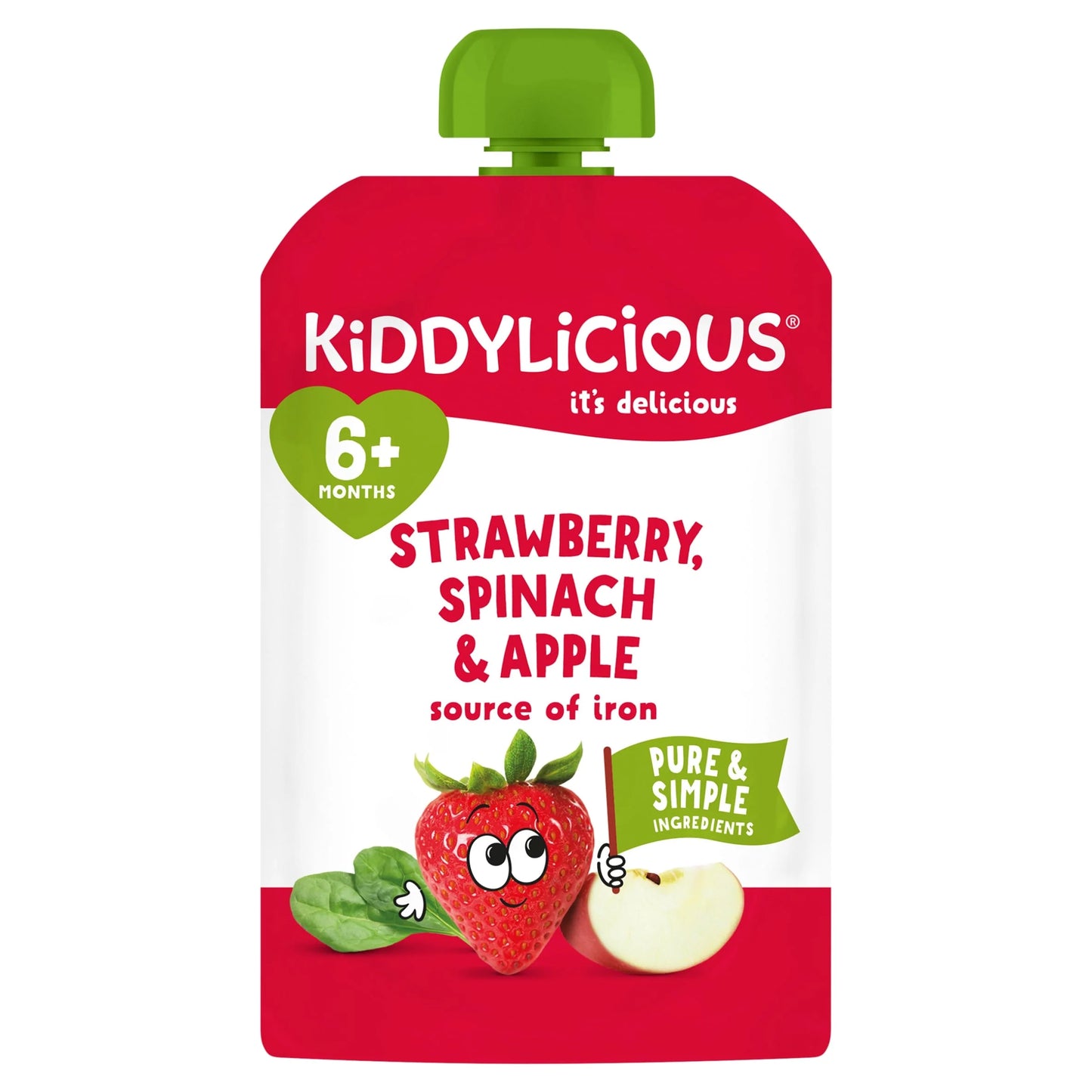 Pouches Strawberry, Apple & by KIDDYLICIOUS