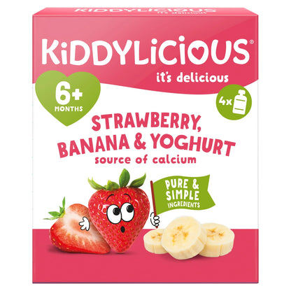 Pouches Strawberry, Banana & by KIDDYLICIOUS