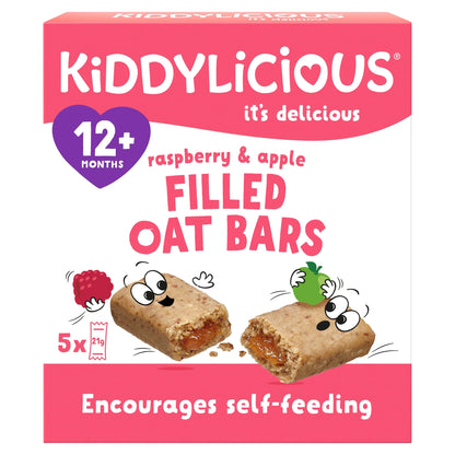 Raspberry & Apple Oat Bars 5x21g by KIDDYLICIOUS