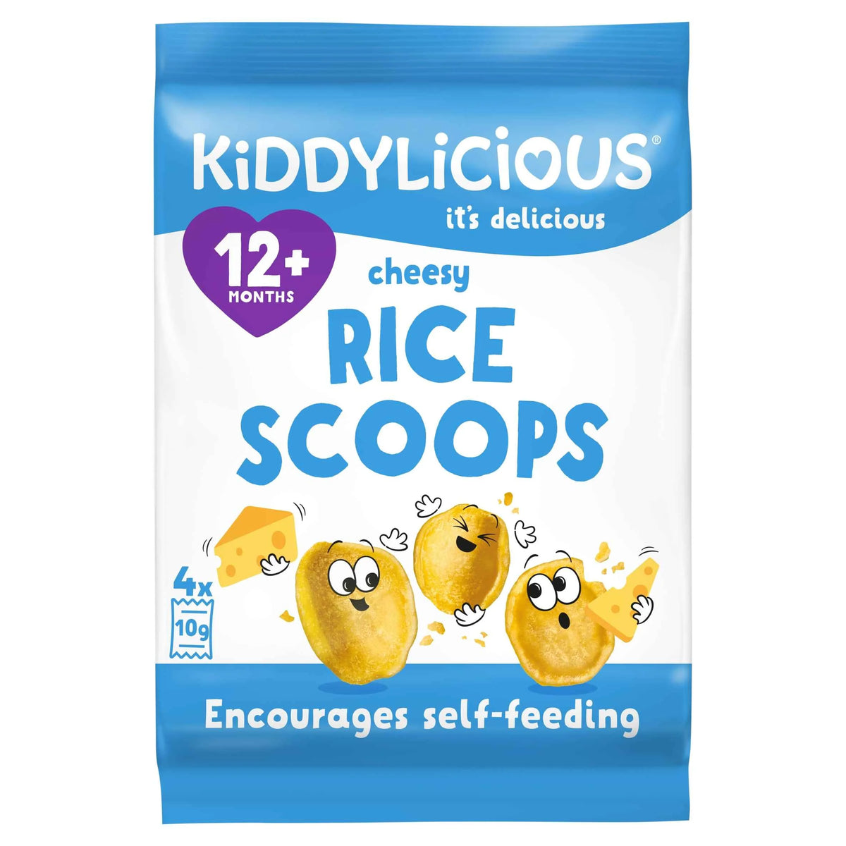 Rice Scoops Cheesy 4x10g by KIDDYLICIOUS
